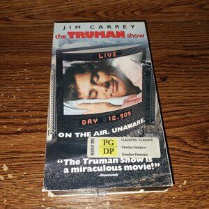 The Truman Show (VHS, 1998, Paramount Pictures) Jim Carrey